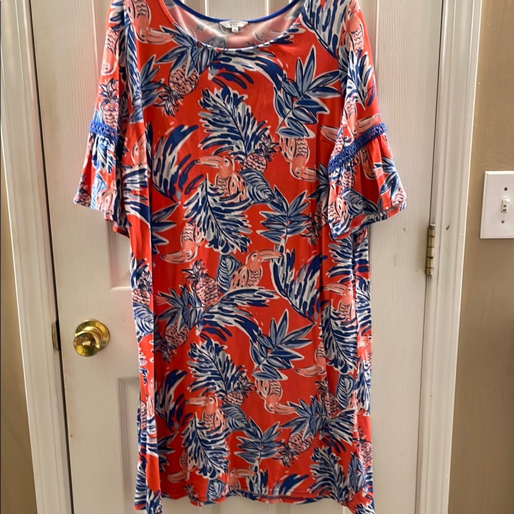 Tropical Print Women's Dress size large